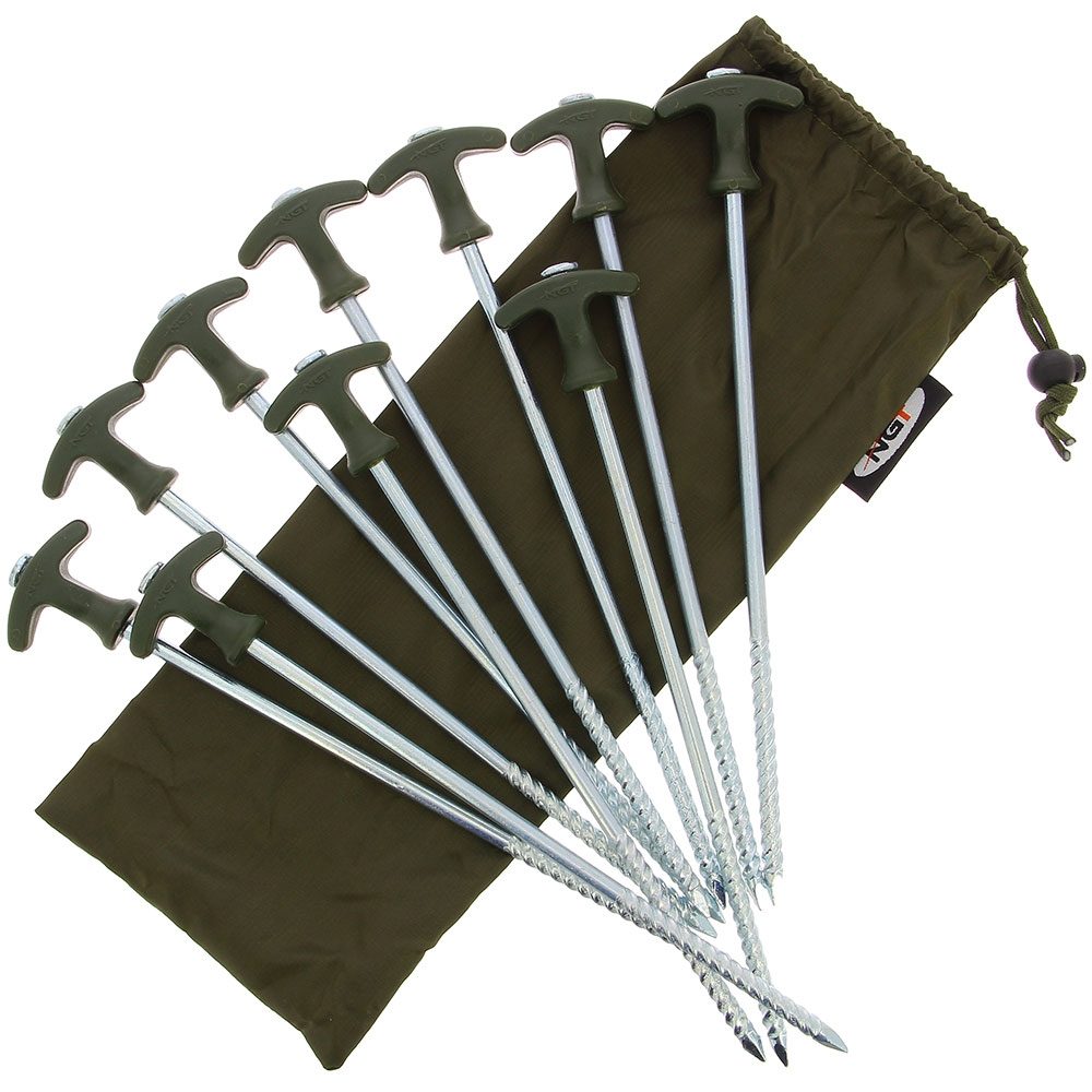 NGT 12″ Bivvy Pegs Pack of 10