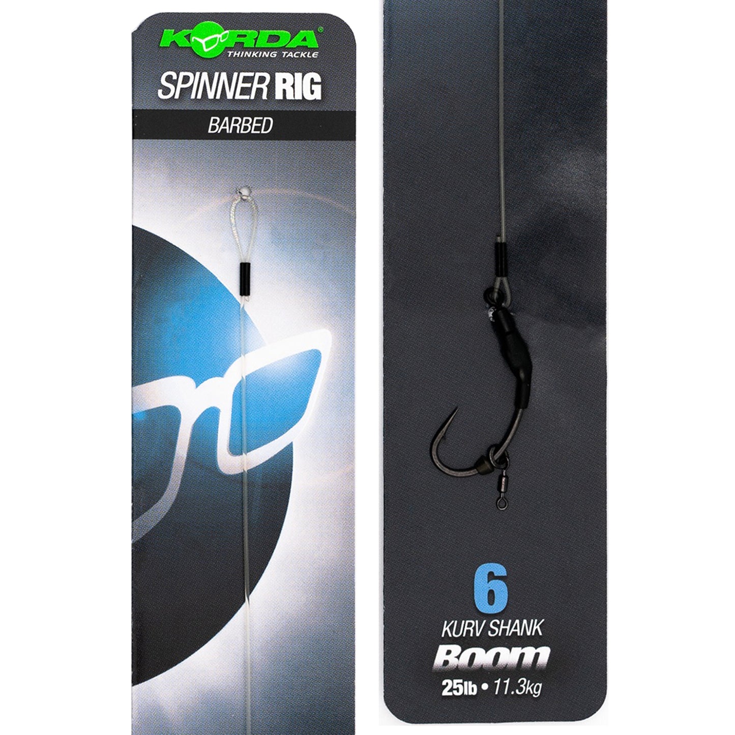 Korda Ready Tied Spinner Rig Kurv Shank