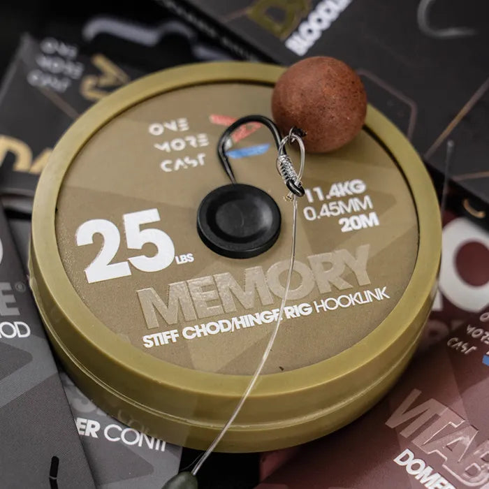 OMC Memory Stiff Chod Hinge Rig Fishing Hooklink 20m